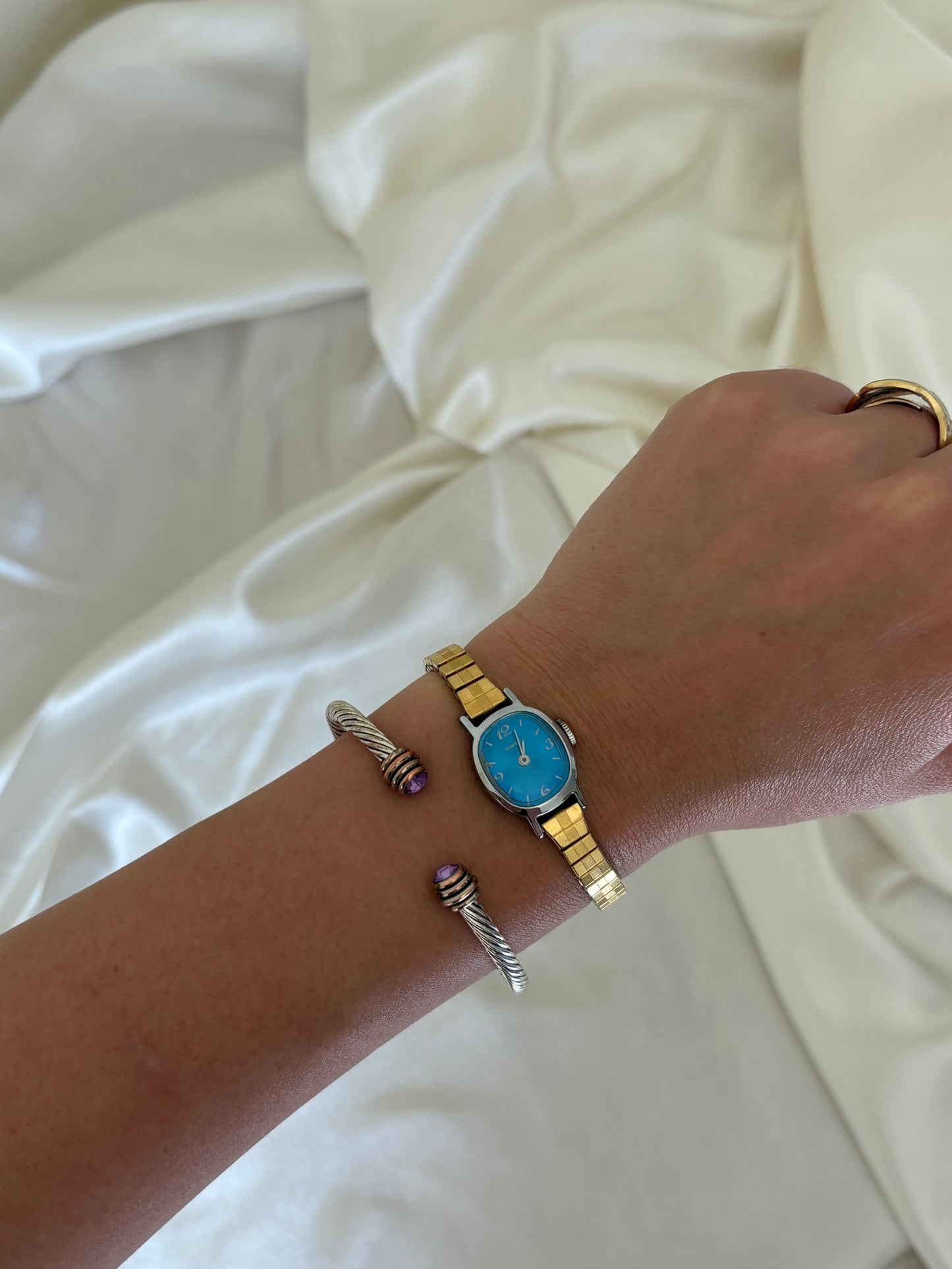 Blue Face Timex Watch