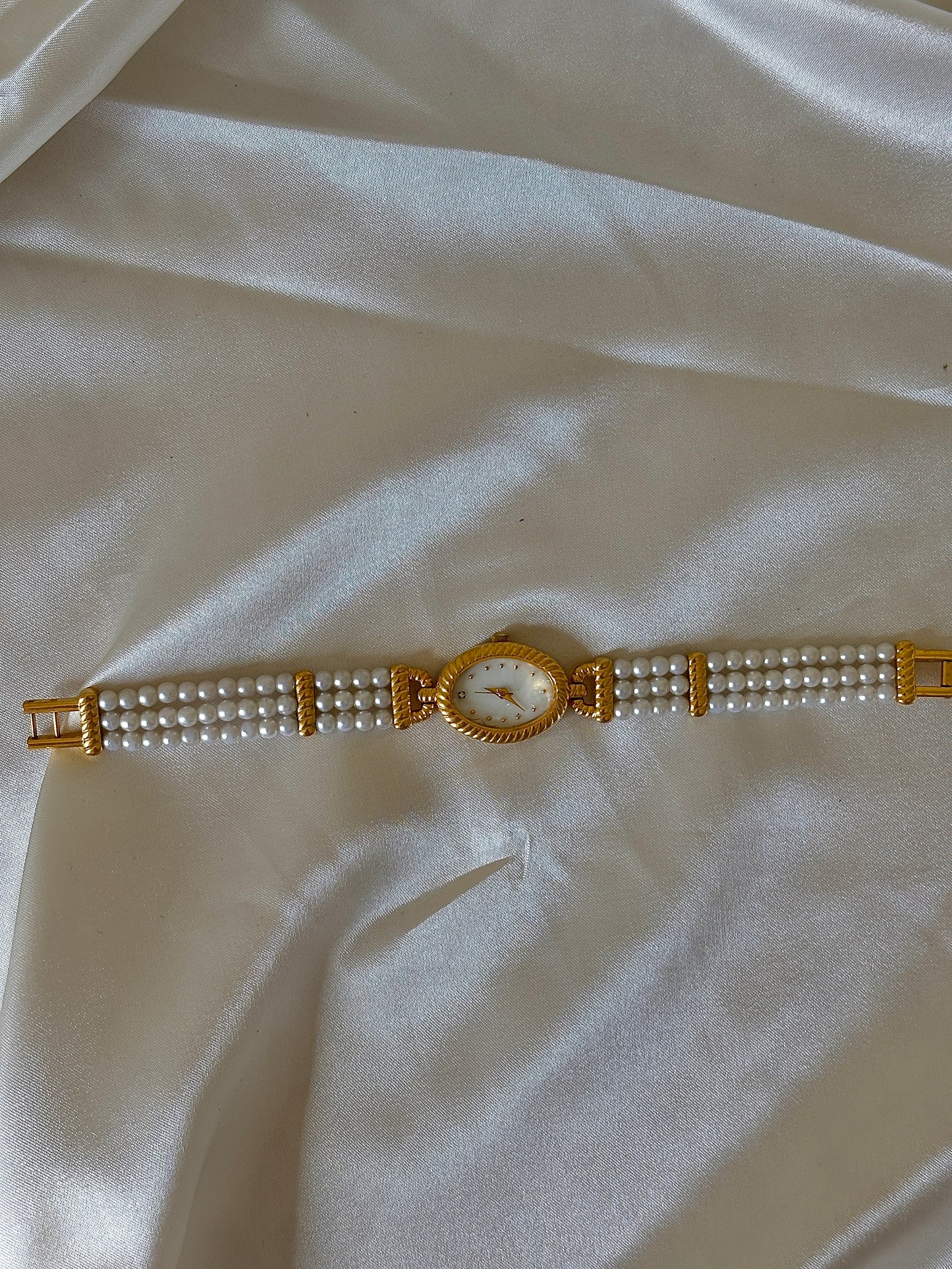 Gold Pearl Watch