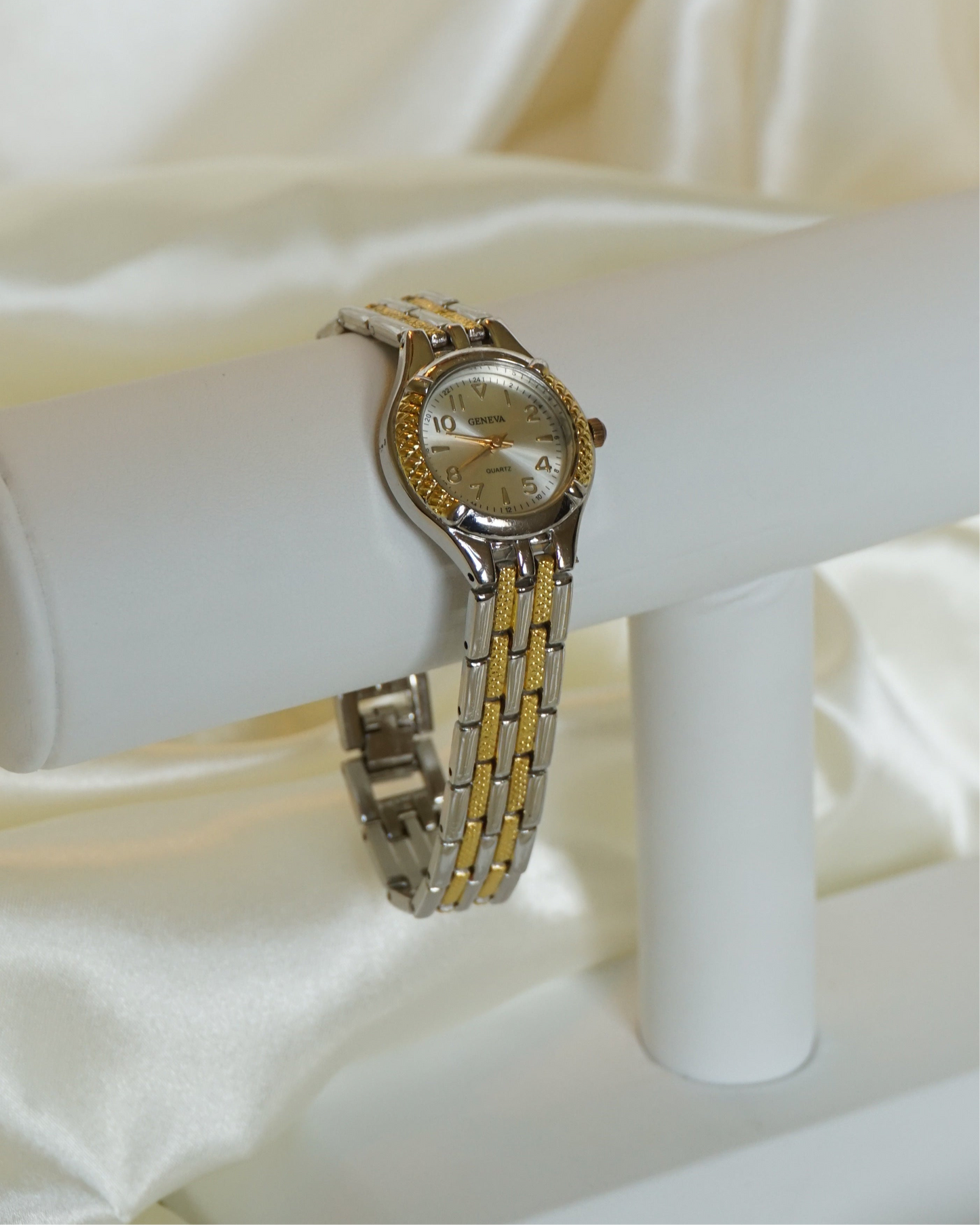 Two Tone Gold Geneva Watch