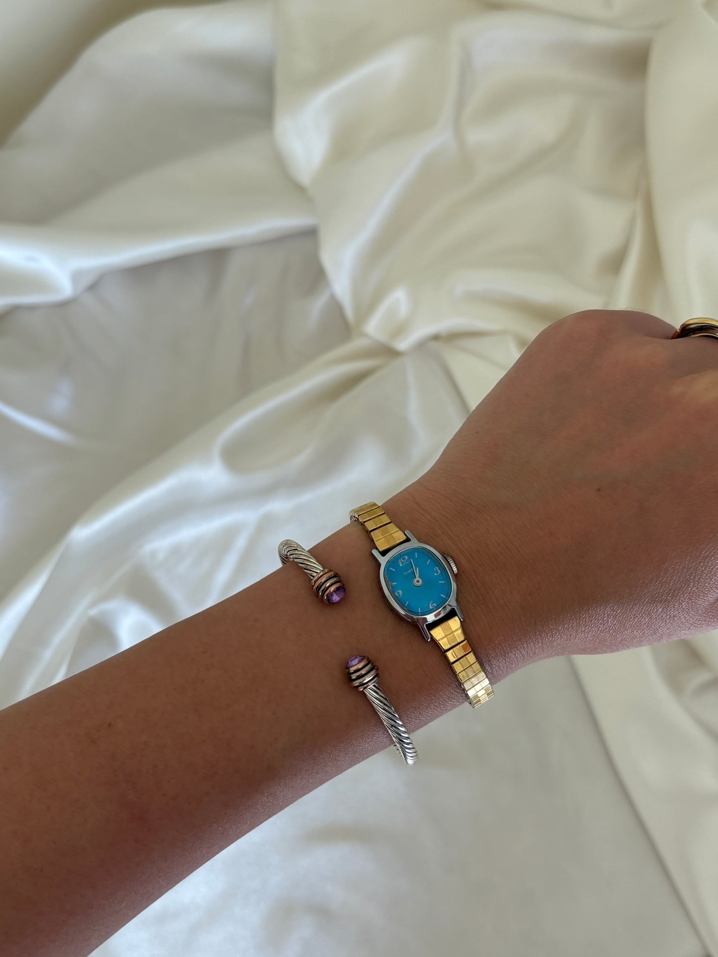 Blue Face Timex Watch
