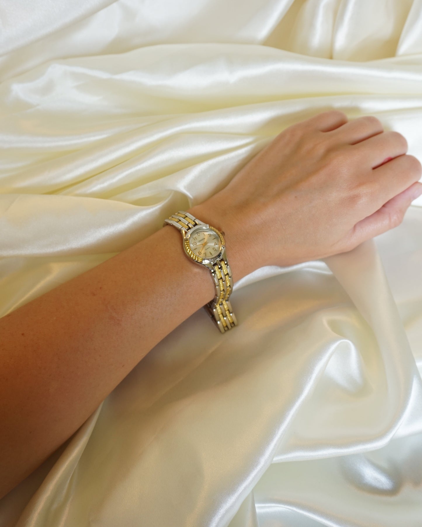 Two Tone Gold Geneva Watch
