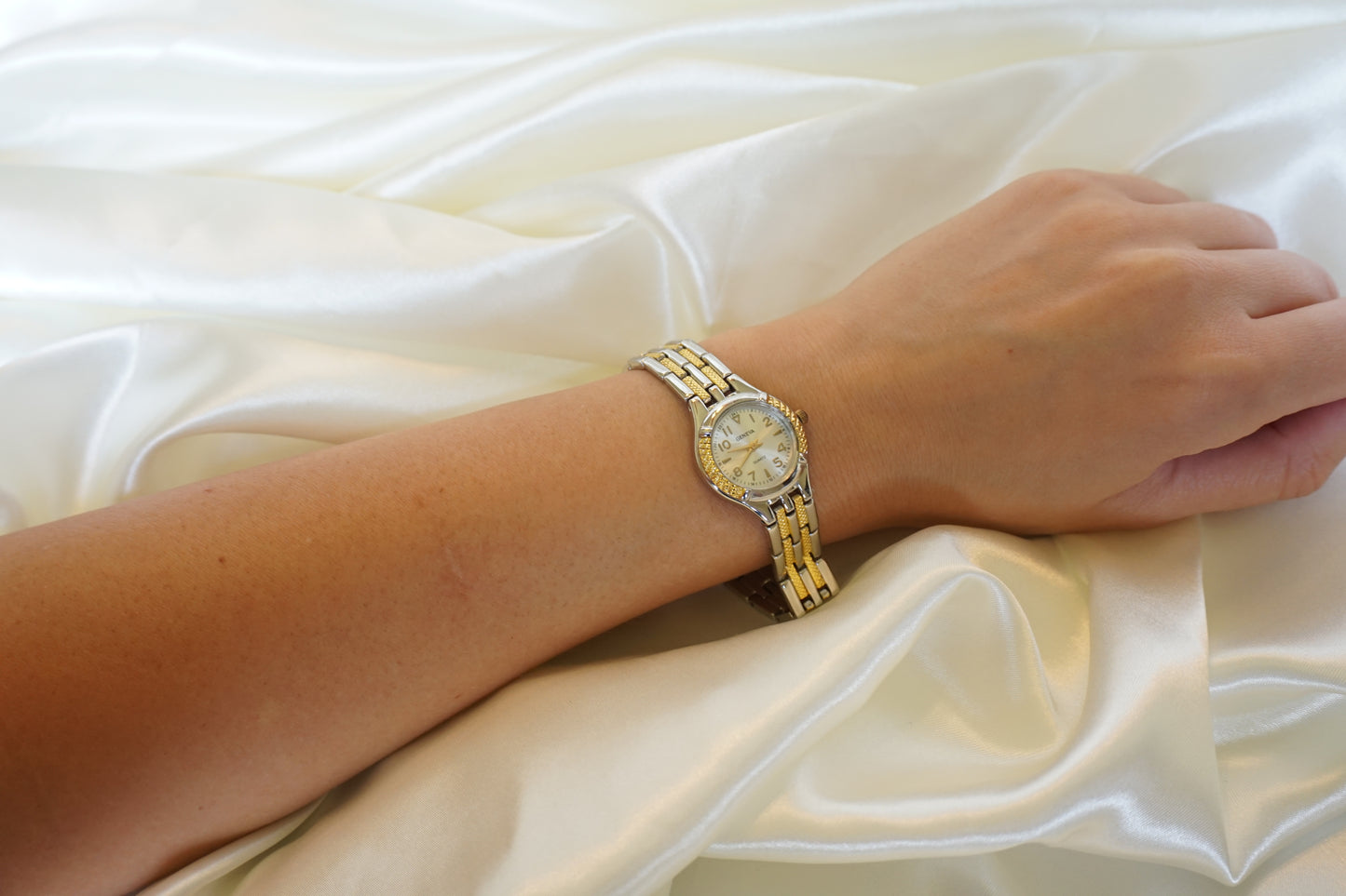 Two Tone Gold Geneva Watch