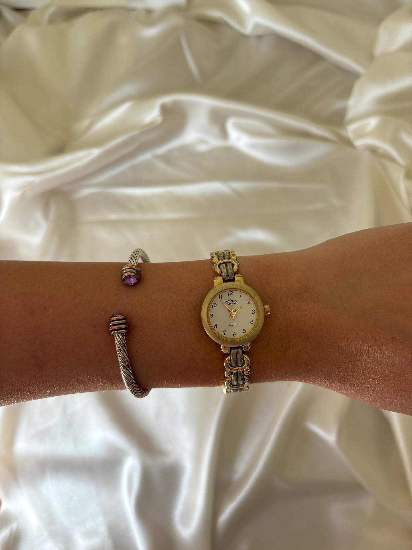 Gold & Silver Acqua Watch