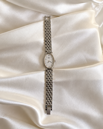 The Seiko Oval Silver Bracelet Watch