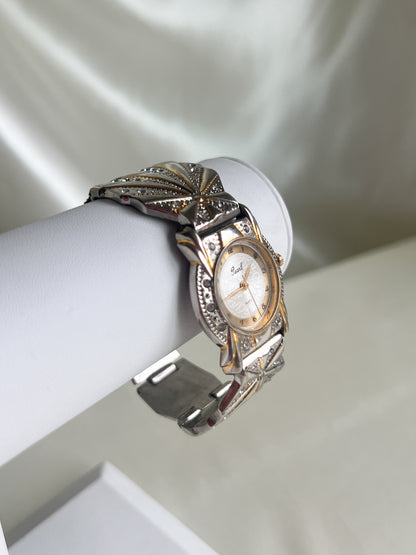 Victorian Style Two Tone Pearl Watch