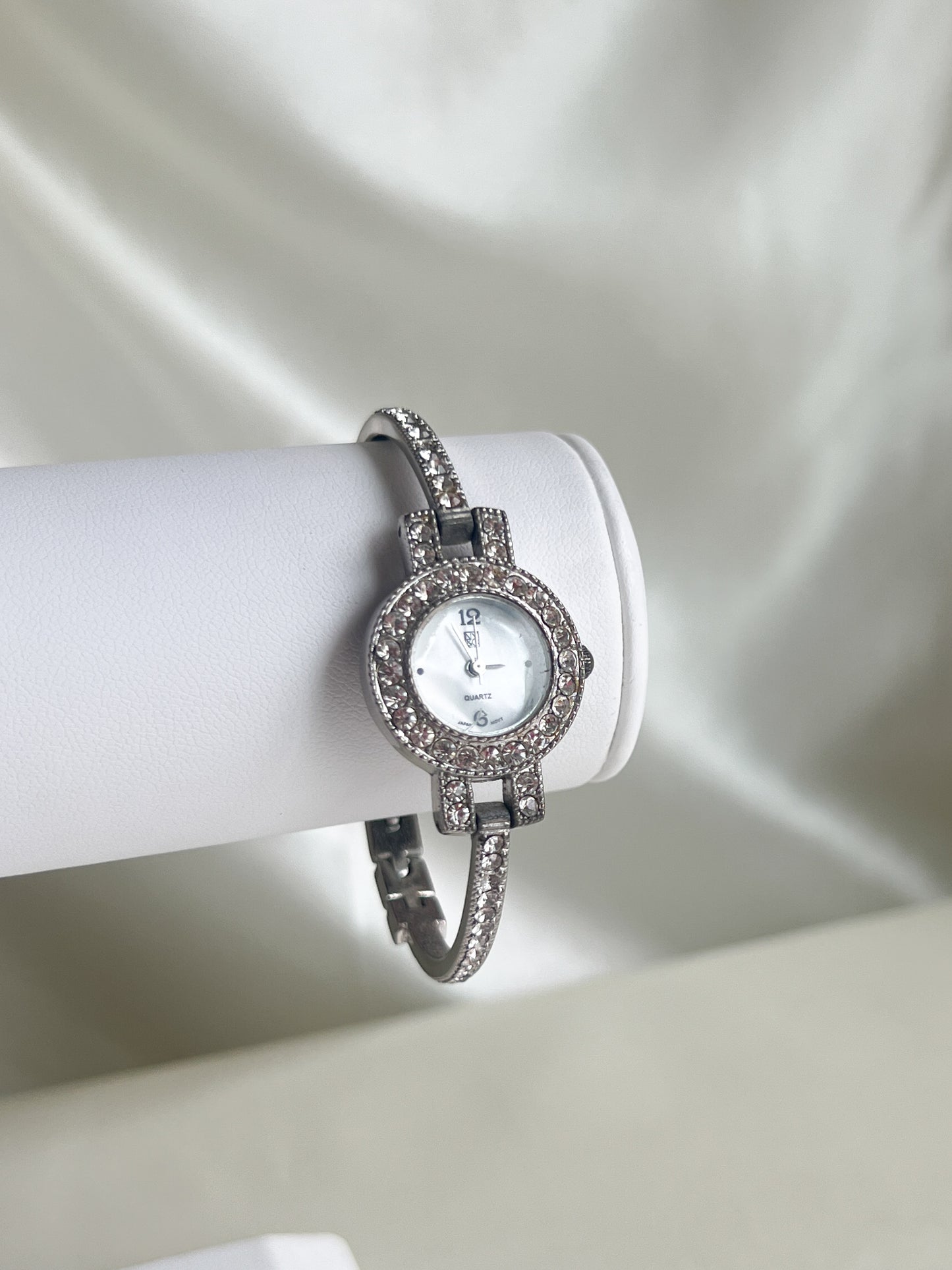 2000s Silver Diamond Watch