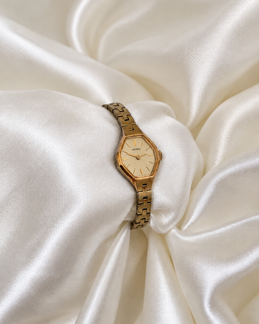 The Vintage Seiko | Geometric Gold Bracelet