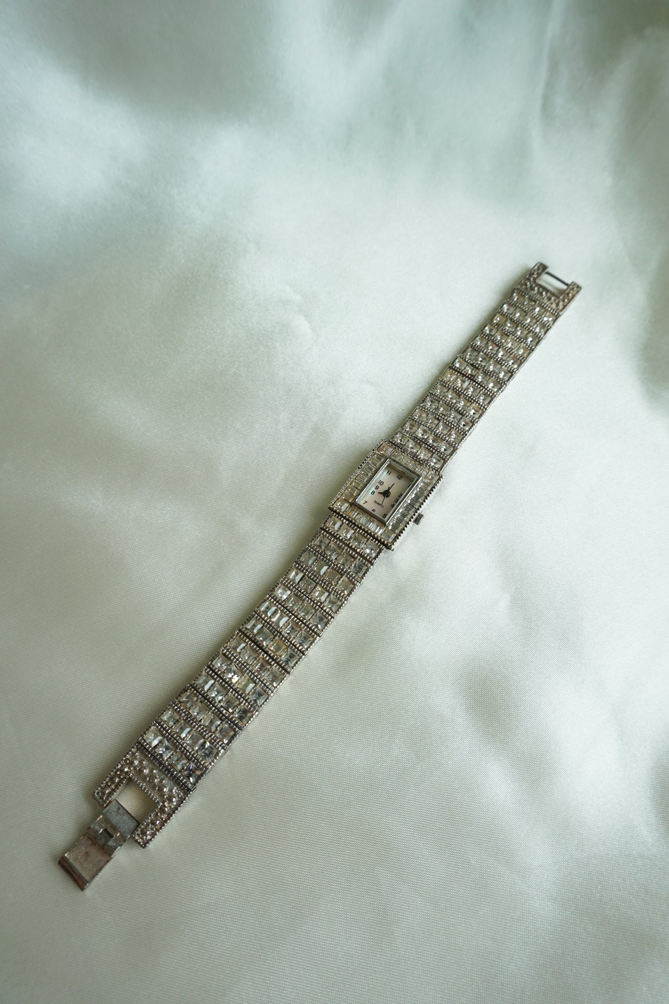 Silver Diamond Watch