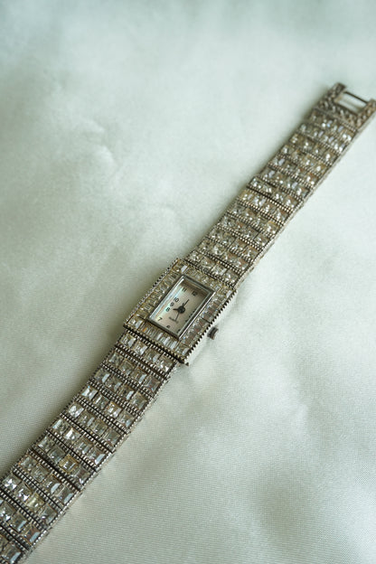 Silver Diamond Watch