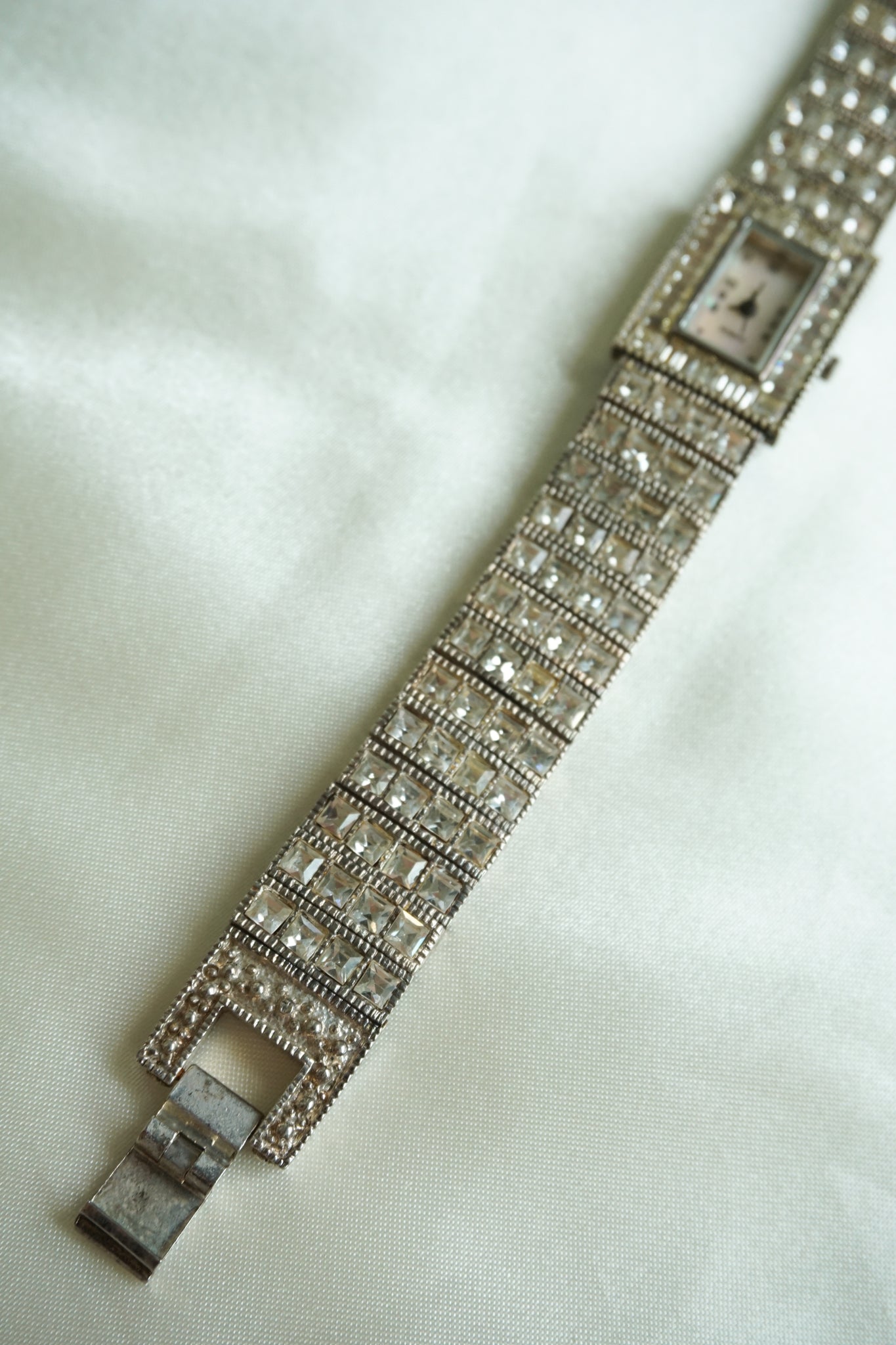 Silver Diamond Watch