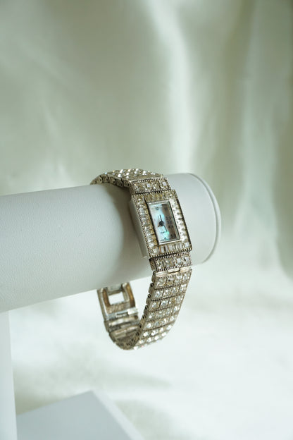 Silver Diamond Watch