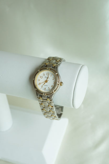 Two Tone Details Watch