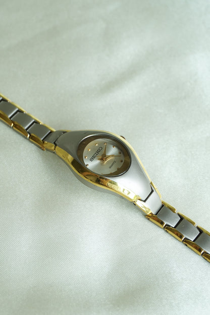 FUNCTIONAL Two Tone Seiko Watch