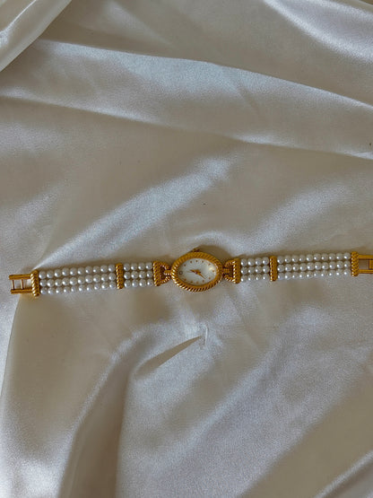 Gold Pearl Watch