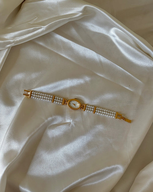 Gold Pearl Watch