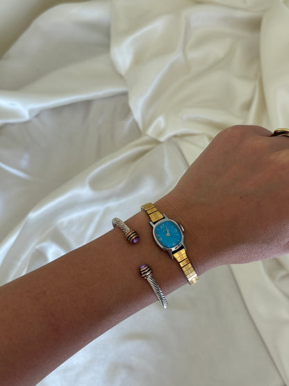 Blue Face Timex Watch