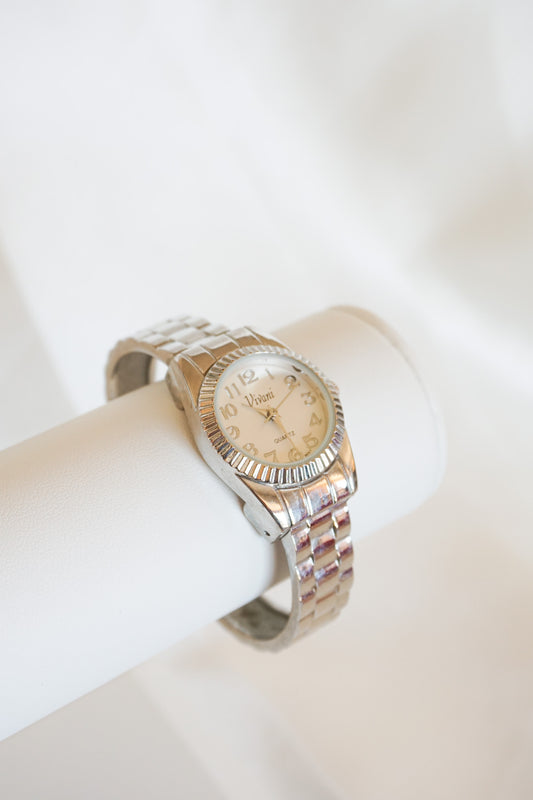 2000s Silver Vivani Bangle Watch