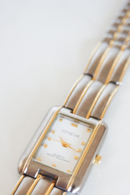 Gold & Silver Geneva Watch