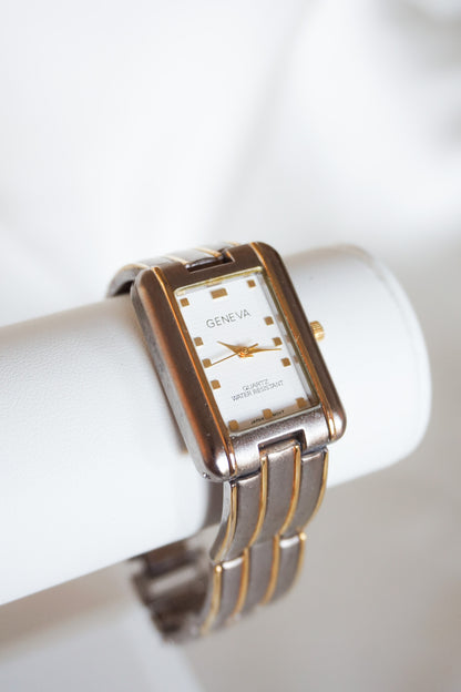 Gold & Silver Geneva Watch