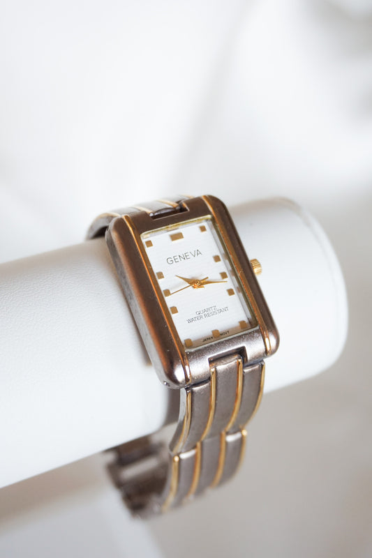 Gold & Silver Geneva Watch