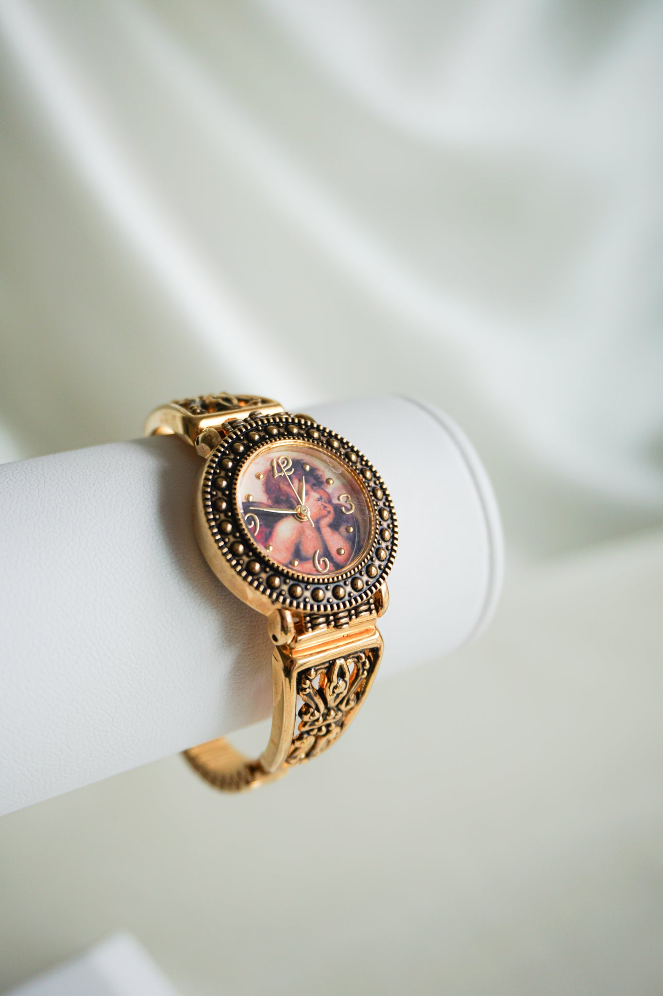 1990s Gold Seiko Cherub Watch