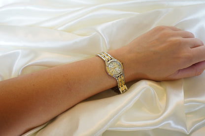 Two Tone Gold Geneva Watch